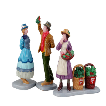 Lemax - Under Mistletoe - Set van 3