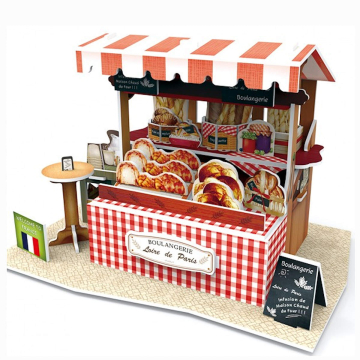 3D Puzzel Bakery & Coffee Stall France