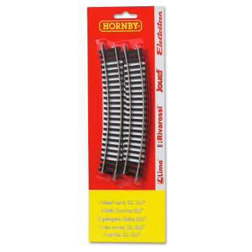 4 Gebogen Rails voor Hornby Treinen 