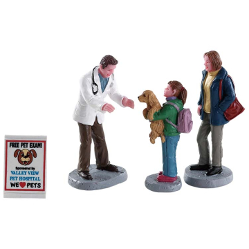 Lemax - Charley The Vet - Set van 4