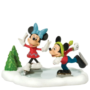 Department 56 - Mickey & Minnie Go Skating
