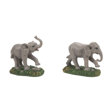 Department 56 - Zoological Garden Elephant - Set van 2