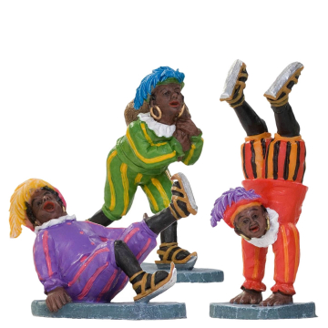Dickensville - Pieten op Schaatsen - Set van 3