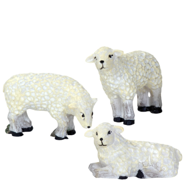 Dickensville - Schapen in de Sneeuw - Set van 3 