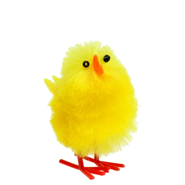 Geel Kuiken Chenille - 3 cm