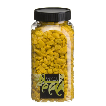 Gele Decoratie Steentjes 650ml - Mica Decorations