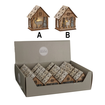 Huis Wintertafereel Bruin A