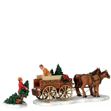 Lemax - Christmas Tree Wagon - Set van 2