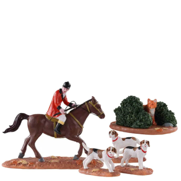Lemax - Fox Hunt - Set van 5