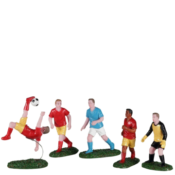 Lemax - Playing Soccer - Set van 5