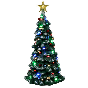 Lemax - Snowy Christmas Tree 16.5 cm - Met Licht - Nu Voorverkoop