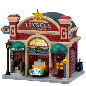 Lemax - Tinsel's Taxi Company