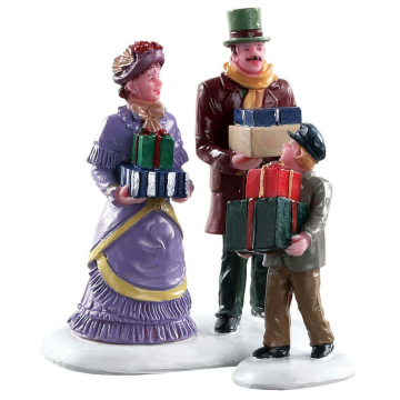 Lemax - Walking Family - Set van 2 - Nu Voorverkoop