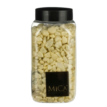 Lichtgeel Decoratie Steentjes - 650ml - Mica Decorations