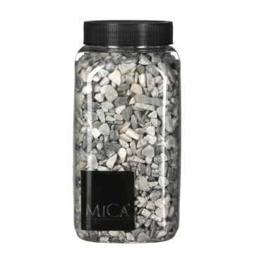 Lichtgrijs Klein Decoratie Steentjes - 650ml - Mica Decorations