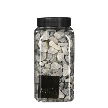 Lichtgrijs Medium Decoratie Steentjes 650ml - Mica Decorations