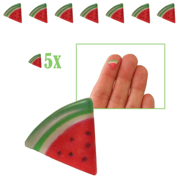 Mini Watermeloen Plakje - Set van 5
