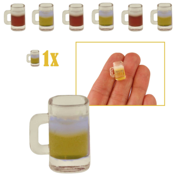 Miniatuur Bierglas met Bier