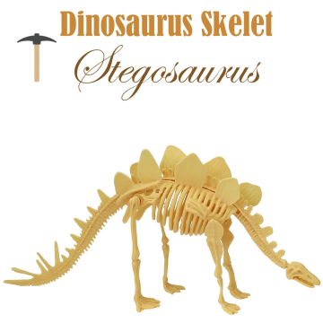 Miniatuur Dinosaurus Skelet - Stegosaurus
