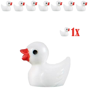 Miniatuur Eendje Wit - 1.5 cm