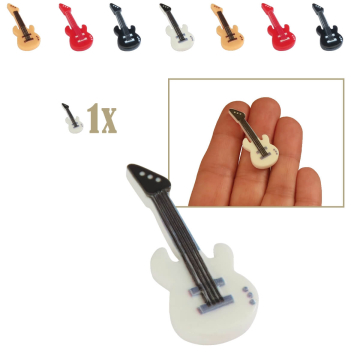 Miniatuur Gitaar - Wit