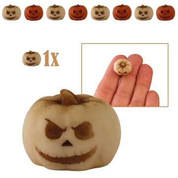 Miniatuur Jack O'Lantern - Wit - Voor Halloweendorp
