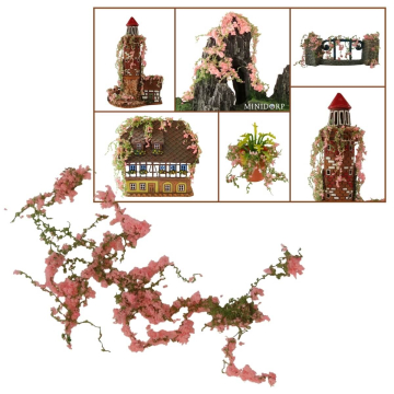 Miniatuur Klimop met Roze Bloemen