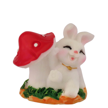 Miniatuur Konijn met Rode Paddenstoel