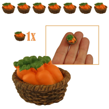 Miniatuur Mandje met Worteltjes Miniatuur Mandje met Worteltjes