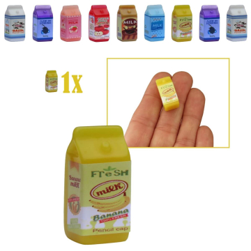 Miniatuur Pakje Melk - Banaan