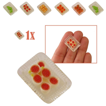 Miniatuur Schaaltje met Vijgen - Set van 2