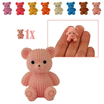 Miniatuur Teddybeer - Lichtroze - 2.6 cm