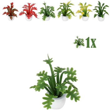 Miniatuurplantje Geveerd Blad Groen - 2.8 cm