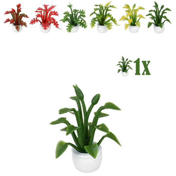 Miniatuurplantje Puntblad Groen - 2.8 cm