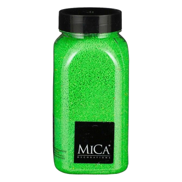 Neon Lichtgroen Decoratie Zand 650ml - Mica Decorations