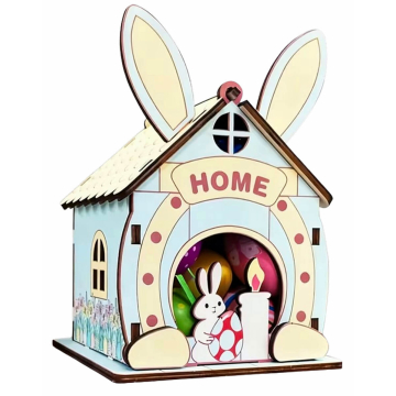 Paashuisje - Blue Bunny Lodge - 3D Puzzel