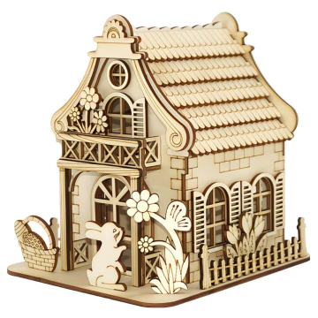 Paashuisje - Bunny Blossom Cottage - 3D Puzzel