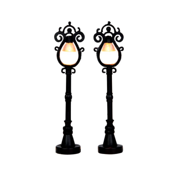Lemax - Parisian Street Lamp - Set van 2