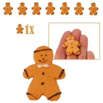 Peperkoekmannetje met Witte Vlinderstrik