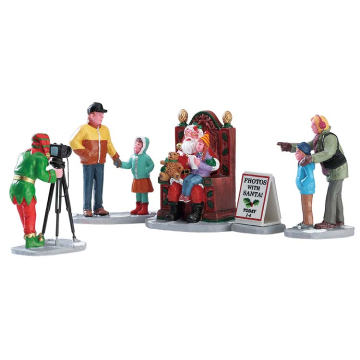 Lemax - Photos With Santa - Set van 5 
