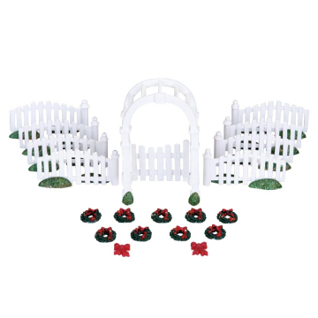 Lemax - Plastic Arbor & Picket Fenches - Set van 20