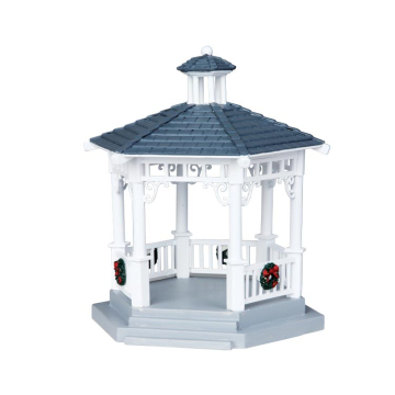 Lemax - Plastic Gazebo With Decorations - Set of 6 - Nu Voorverkoop