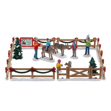 Lemax - Reindeer Petting Zoo - Set van 17 - Nu Voorverkoop