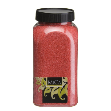 Rood Decoratie Zand 650ml - Mica Decorations