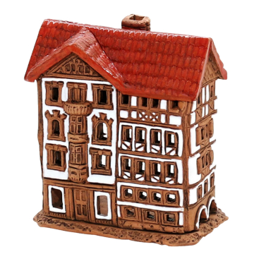 Sigro - Keramiek Mini Miniatuurpand Brown & White
