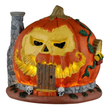 Spooky Town - Pumpkin Skull House -  Met Licht 