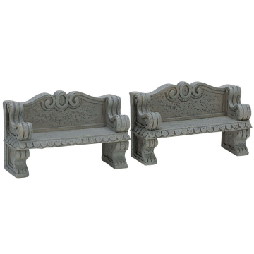 Lemax - Stone Bench - Set van 2