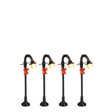 Luville - Street Lamp Bow - Set van 4