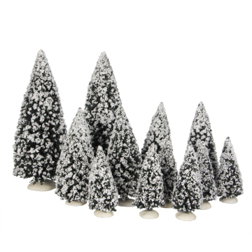 Luville - Tree Evergreen Assorted - Set of 12