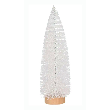 Wit Glitter Kerstboompje 15 cm - House of Seasons